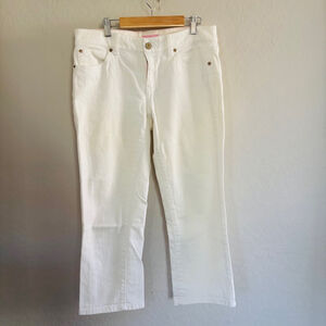 Lilly Pulitzer White Cropped Jeans